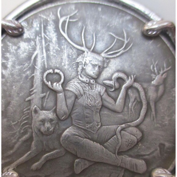 Celtic Lore NEW- Cernunnos & Merlin Necklace- Two Necklaces in One - Picture 3 of 9
